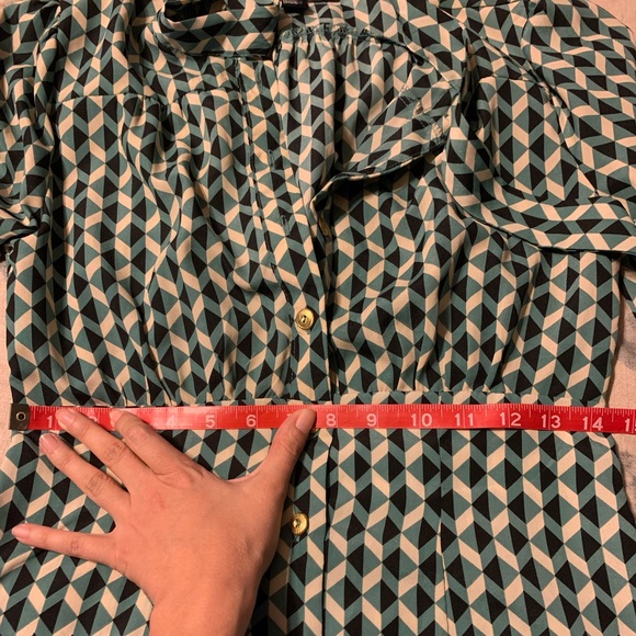 Retro inspired button up shift dress w neck tie - Picture 14 of 16